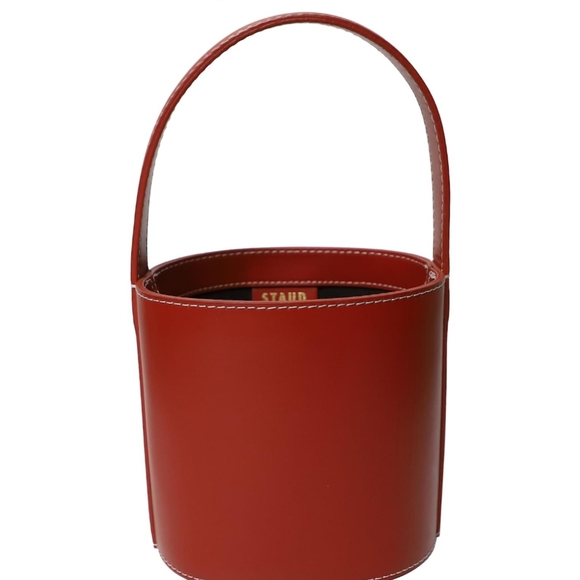 STAUD Handbags - Staud Bissett bucket bag in cognac